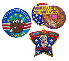 Girl Scout Patches: Cookie sales - 2013 - 2014 - 2015 - Set Of 3