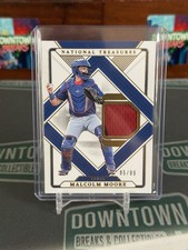 2025 National Treasures Malcolm Moore Numbered /99 Game Worn Patch Card