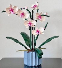 Botanicals Orchid - Artificial, Fake Indoor Flowers Building Set for Home, Kitch