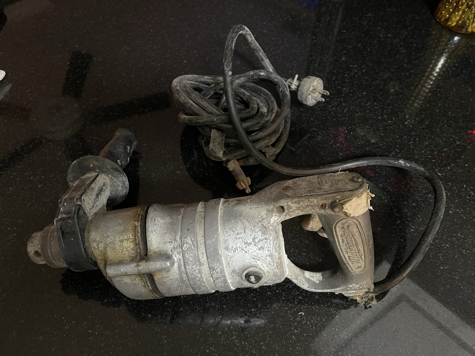 Vintage Milwaukee Model BF-312 Right Hand Drill Heavy Workin