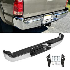 Chrome For Toyota Tacoma Pickup 2005-2015 Rear Bumper Assembly Steel W Light Chrome For Toyota Tacoma Pickup 2005-2015 Rear Bumper Assembly Steel W Light