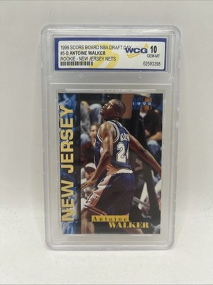 1996 Score Board Draft Day #5B Antoine Walker WCG Graded-10 Gem