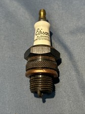 Vintage Antique Edison Albanite 48-t Made In The Usa Spark Plug