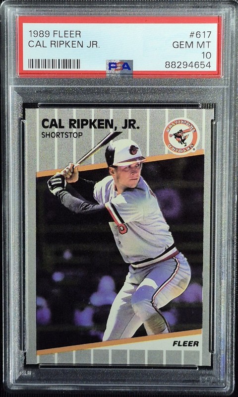 1989 Fleer - Cal Ripken Jr #617 PSA 10 Gem Mint Baltimore Orioles HOF