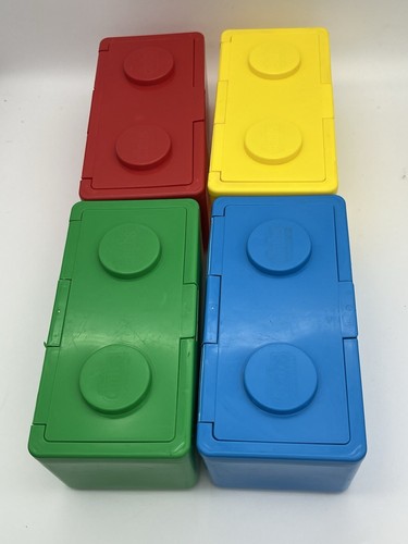 Lote de 4 toallitas apilables vintage para bebé CHUBS rojo verde azul amarillo - Imagen 2 de 5