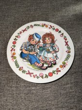 Vintage Oneida Raggedy Ann And Andy 7.5" Plastic Children's Plate