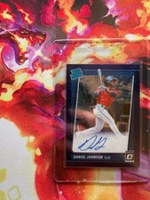 2021 Panini Donruss Optic Purple Stars Prizm 19/99 Daniel Johnson Auto