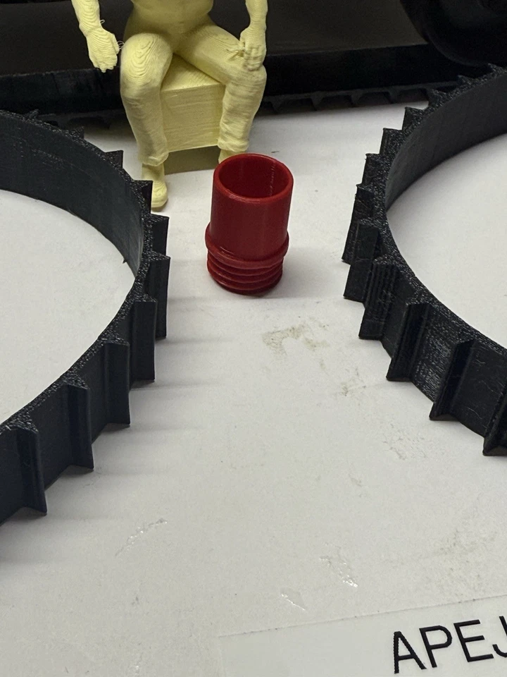 1 juego de pistas, 1 driver&stack Marx tractor de escalada hojalata juguete litográfico nº 5 topadora Foto 4 de 4