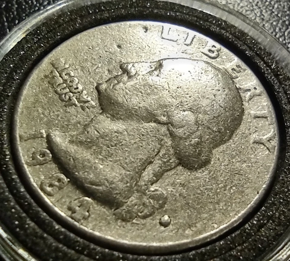 1984 P Washington Quarter DDO Struck Through Grease RPM Merged Letters Offcenter - Image 4 of 4
