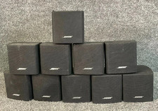 Bose Single Cube Speakers   Set of 10 Black Home Theater Surround Sound Tested