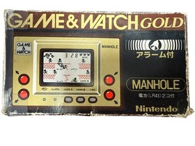 Nintendo Game  Watch Manhole MH-06 Gold Series Wide Screen Handheld Game VIDEO