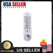 NEW 3 Pcs Wall Thermometer Hygrometer, Indoor Outdoor Temperature Humidity Meter