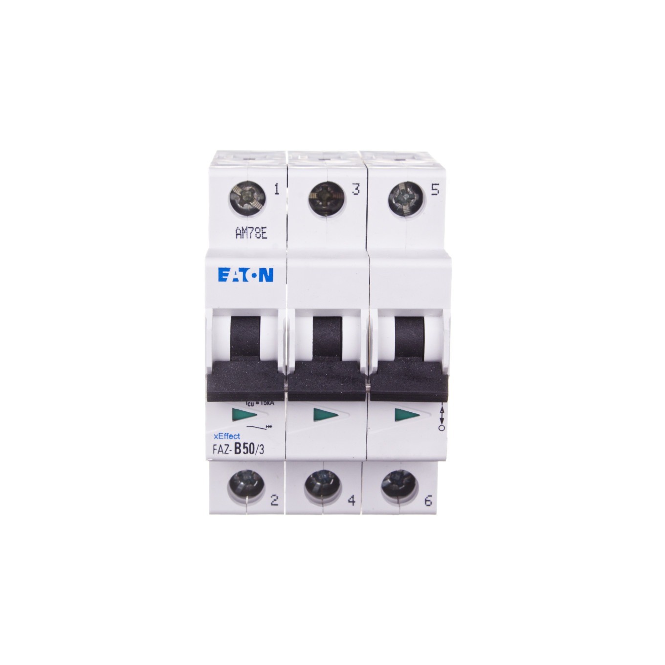 Overcurrent Switch 3P B 50A 15kA AC FAZ B50/3 278852