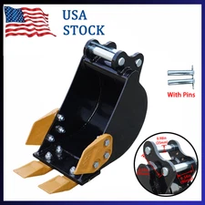 200mm Narrow Bucket with Pins for Mini Excavator Attachment Free Shipping New