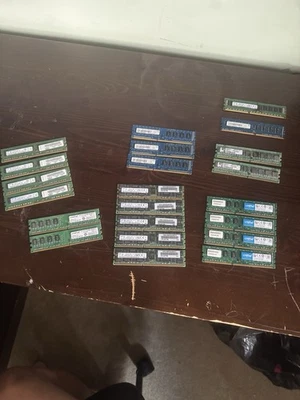 Mixed RAM Lot 22 Stick 176GB DDR2 DDR3 DDR3L DDR4 Server ECC RDIMM Desktop UDIMM - Image 1 of 4