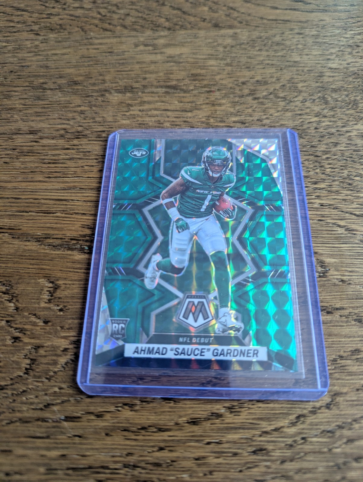 2022 Panini Mosaic - NFL Debut Ahmad Gardner #289 Green Mosaic Prizm (RC)