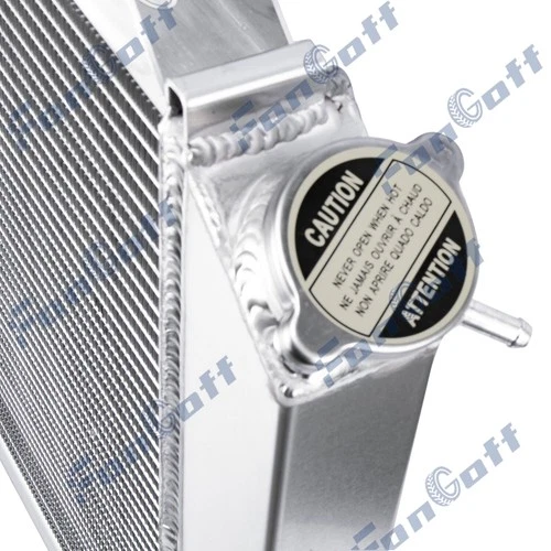 2 Row Aluminum Radiator For 1979-93 Ford Mustang Foxbody LX GT Cobra V6 V8. - Picture 6 of 8