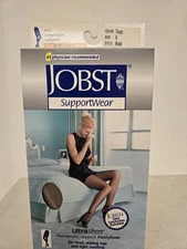 Jobst Mild Compression Pantyhose 8-15mmHg,Waist,Taupe,Size B