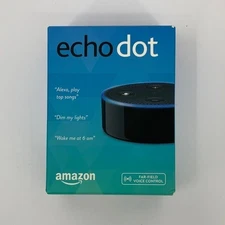 Amazon Echo Dot 2nd Generation black Smart Speaker new in box