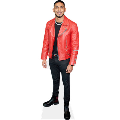 Sean Sagar (rote Jacke) lebensgroßer Ausschnitt