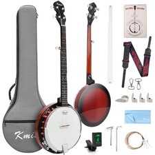 Banjo 5 String Banjos,Professional Full Size 38 Inch Open or Closed Back With...