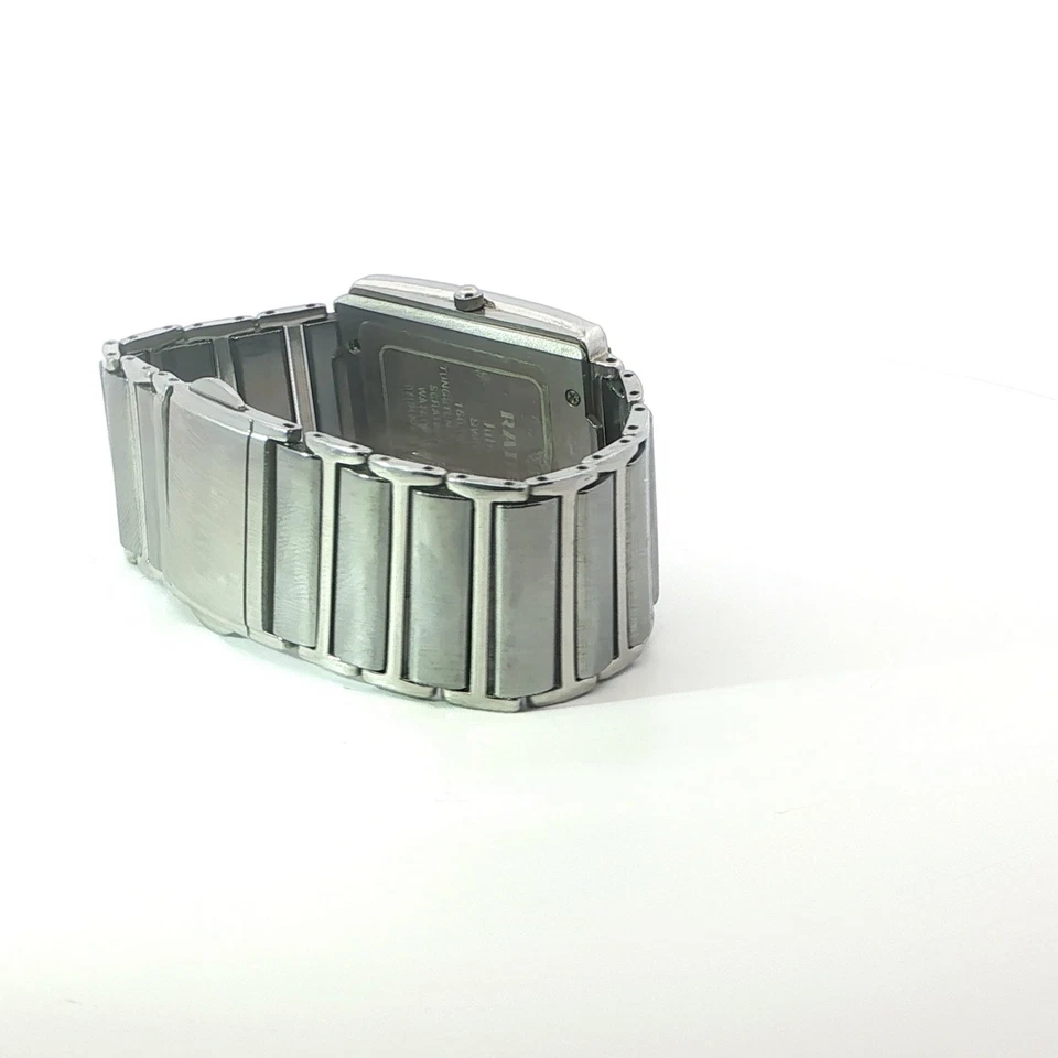 Швейцарские юбилейные кварцевые часы Rado 160.0282.3 с бриллиантовым ободком и циферблатом из вольфрамовой стали - Изображение 4 из 4