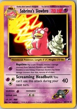 Sabrina's Slowbro 60/132 Uncommon Gym Heroes Pokemon Unlimited Heavily Played on eBay