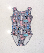 CUTE LLAMA Destira Gymnastics Dance Leotard CXS Extra Small LLAMAS Ultra SOFT