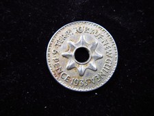 New Guinea 6 Pence 1935 British Papua George V i3165 World Coin