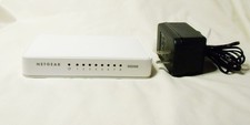 NETGEAR GS208v2 8-Port Gigabit Ethernet Switch with Power Adapter
