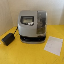 Amano PIX-95 Electronic Card Punch - Time Clock - Broken LCD - Works