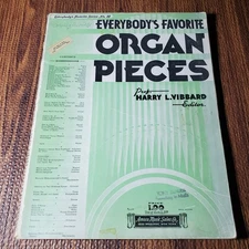 Everybody's Favorite Organ Pieces Songbook by Vibard AMSCO 1936
