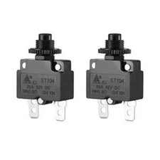 20A Circuit Reset Switch Button Replacement for Electric Scooter Size: 2 pack