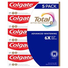 Colgate Total Advanced Whitening Toothpaste 5 Pack Long Lasting Freshness Ca