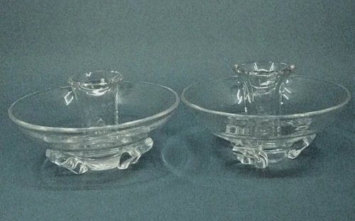 Steuben Crystal Candleholders