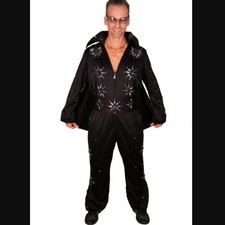 WESTERN F.A.S.H.I.O.N 4220 Rock "n" Roll Costume, Men's Size S - Black/Blue