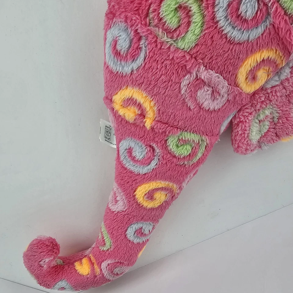 Fiesta Caballo de Mar Peluche Peluche Rosa Verde 21" Acogedor Lindo Océano Agua Foto 4 de 4