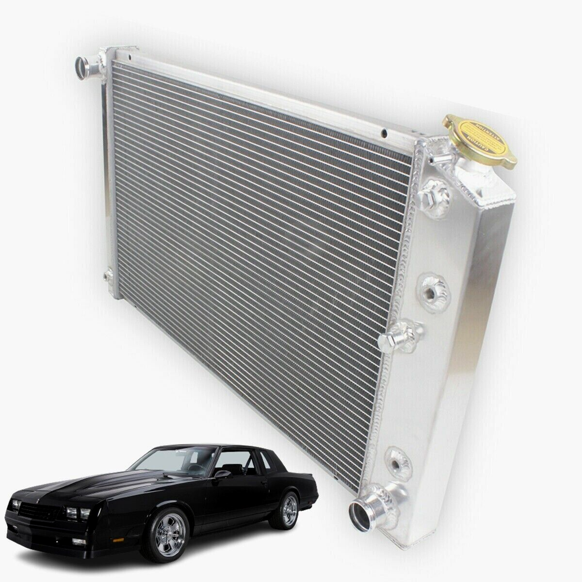 4-Core Row Aluminum Radiator For 70-81 Chevy Camaro/78-87 Monte Carlo G ...
