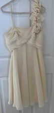 Allure Bridals Bridesmaid / Cocktail Summer Yellow Dress Size 12, Flowy