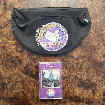 Vintage Disney X American Express White Glove Treatment Fannie Pack w Cassette