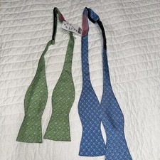 2 VINEYARD VINES 1 Nwt 1pre Owned MEN'S BOW TIEs 100% SILK MADE IN USA