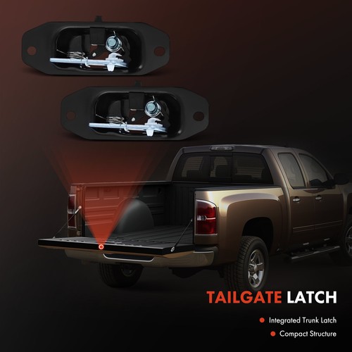 Metal Tailgate Hardware Rebuild Kit w/ Cable for Chevy Silverado 1500 07-13 GMC - Picture 6 of 11