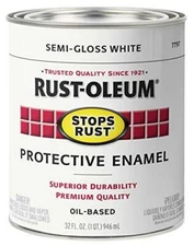 Rust-Oleum 7797502 Stops Rust Brush On Paint, 32 Fl Oz (Pack of 1), Semi-Gloss