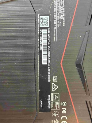 MSI GF75 Thin 9SD 17