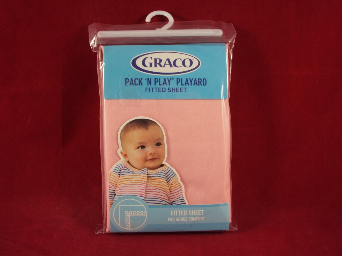 Graco Pack n Play Playard Fitted Sheet New Pink 39