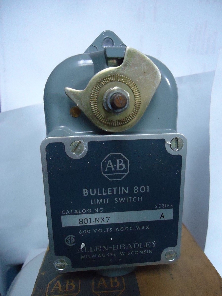 OLD STOCK ALLEN-BRADLEY 10A 600V LIMIT SWITCH 801-NX7 for sale