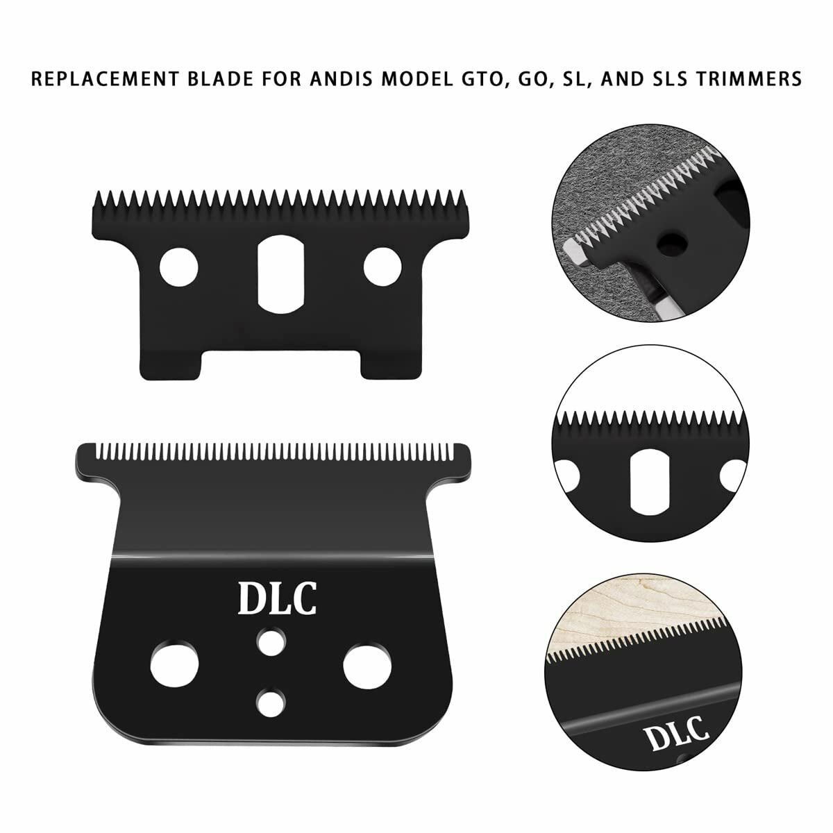 Replacement Diamond Like Carbon DLC T Blade Fit for Andis T Outliner GTX GTO 