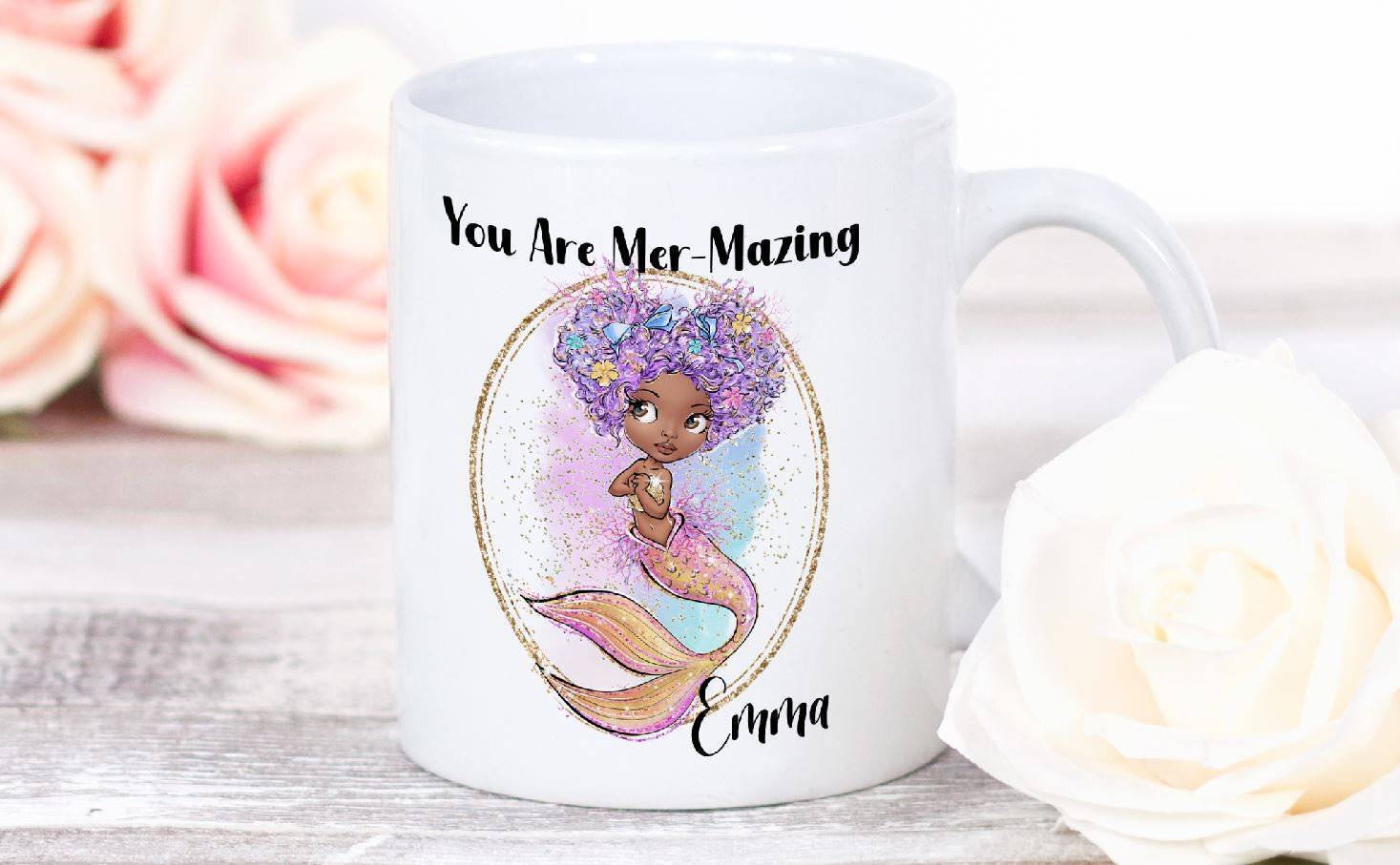 Personalised Mermaid Mug You Are Mermazing Mermaid Coffee Cup Personalised Gift