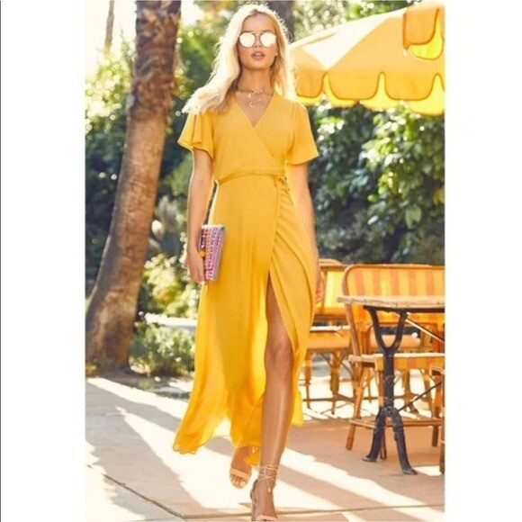 yellow dresses near me Nova Yellow Fit and Flare Dress