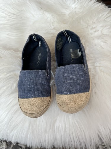 Zapatos Náutica Niño Pequeño Talla 10 Denim Azul Alpargata Planos Yute Unisex - Imagen 2 de 12